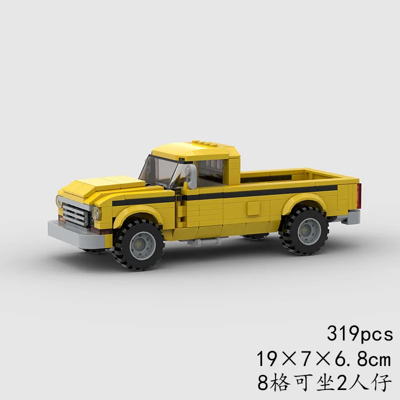 F-250 City Truck Model Moc Off-road pick-up bouwstenen 8-bool kampioen vrachtwagen technologie modulaire blokken