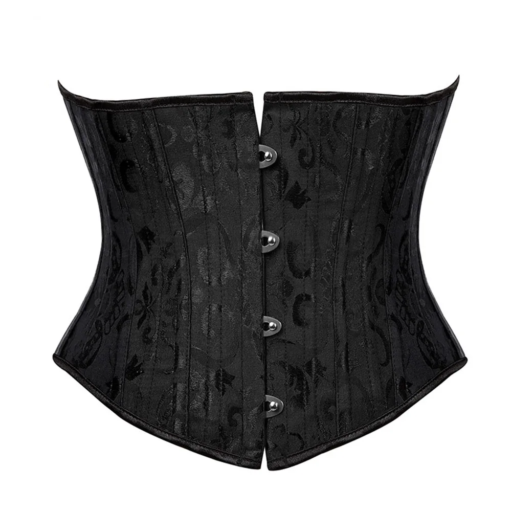 Gothic Sexy Underbust Corset Waist Trainer Slimming Lingerie Shapewear Women Lace-up Girdling Corselete Faja Body Shaper Clothes