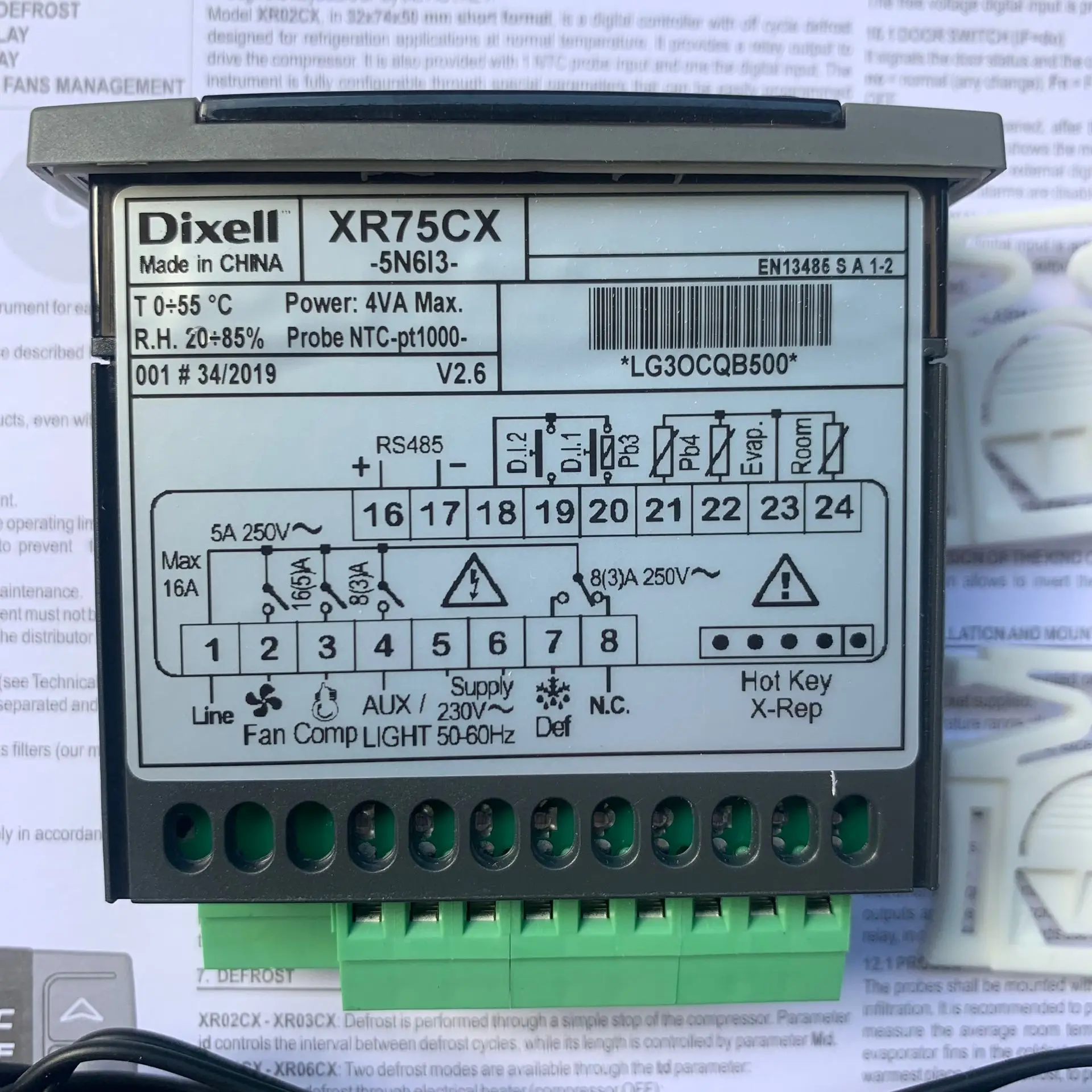 Temperature Controller XR75CX//DIXELL XR75CX