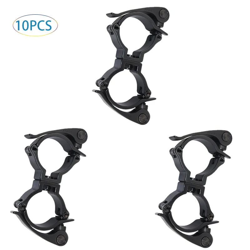 10 Packs Lighting Truss Swivel coupler Clamp Fit 48-51mm Pipe Heavy Duty Aluminum Alloy 220 LBs for Stage Lighting Quick Release