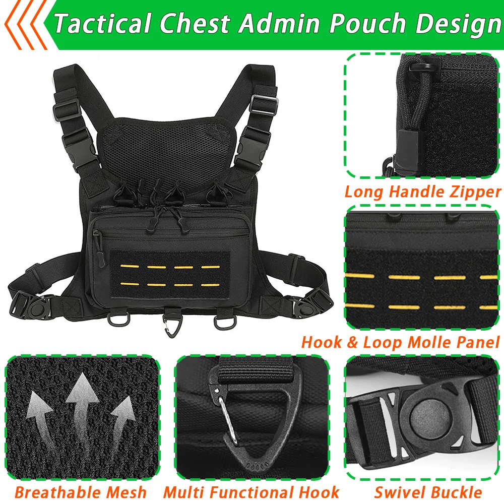 التكتيكية الصدر المشرف حقيبة مول ماج الحقيبة الصيد فائدة الصدر حزمة تلاعب الحقيبة EDC الأدوات المنظم #2