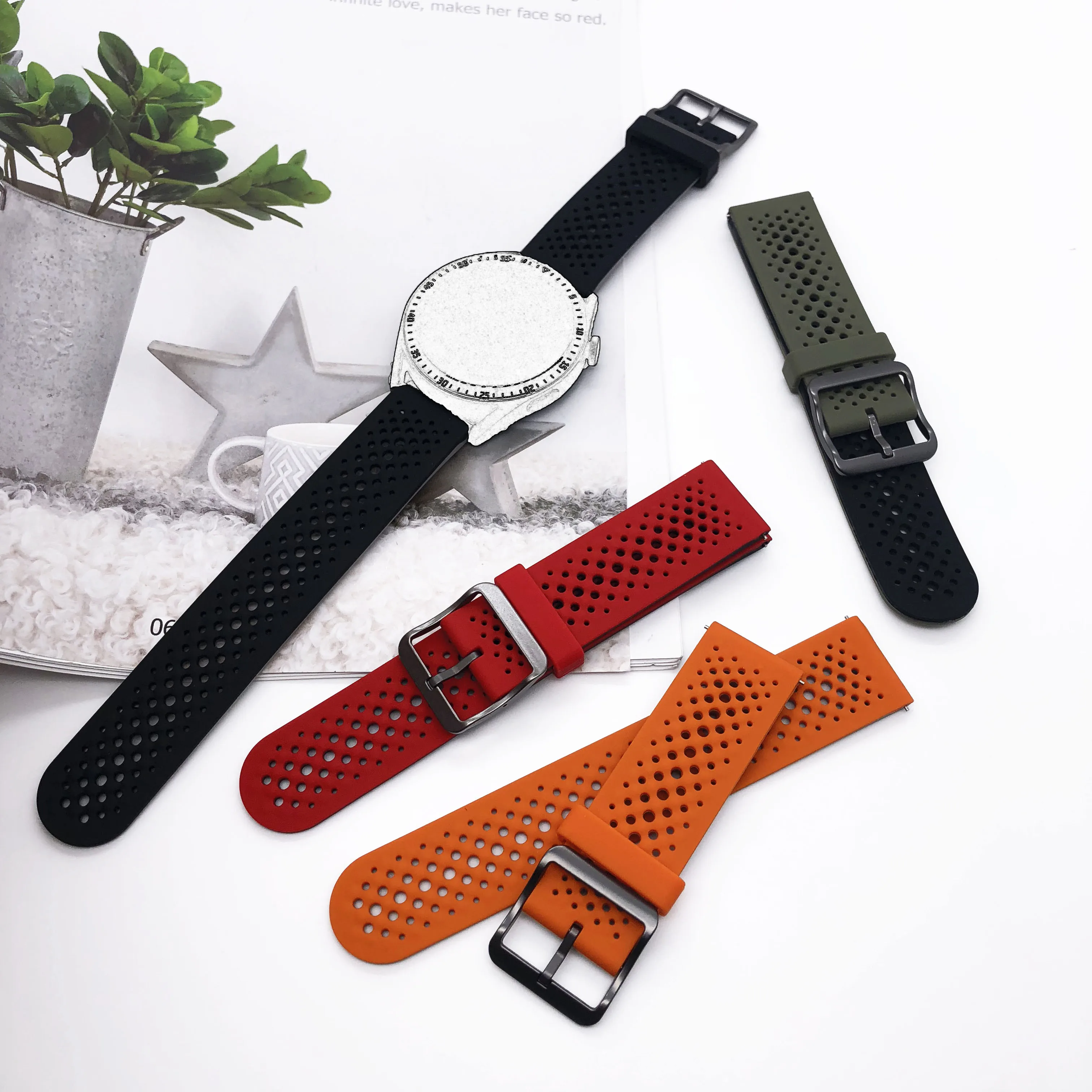 22mm Sport Silikon Armband Für Amazfit Bip 6 5 Armband Smartwatch Zubehör Für Amazfit Balance 2 GTR 4 3 2 Armband