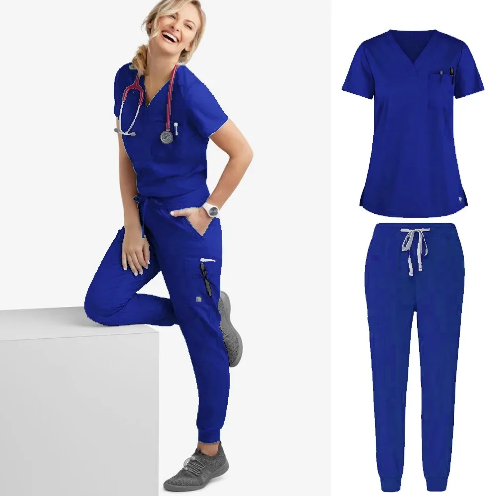 Sala de cirurgia Conjunto Uniforme Médico, Hospital Trabalhando Scrubs, Suprimentos Médicos, Enfermeira Cirurgia Dentária Terno, Workwear Atacado