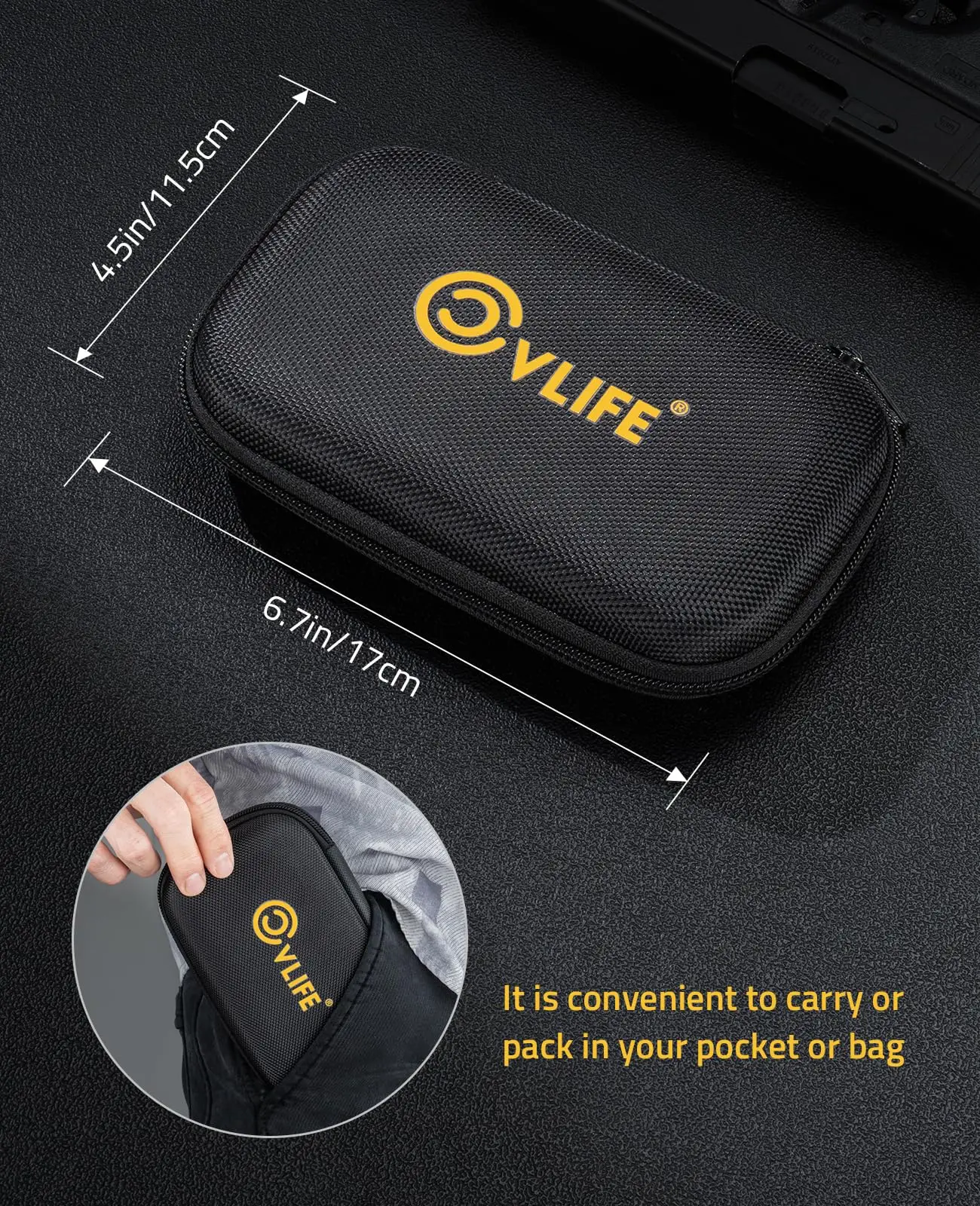 CVLIFE.177/.22lr طقم تنظيف المسدس عيار مع 6 قضبان 5.56 مم/.22/.223/.17 مجموعات تنظيف مسدس البندقية مع فرش تجويف النايلون