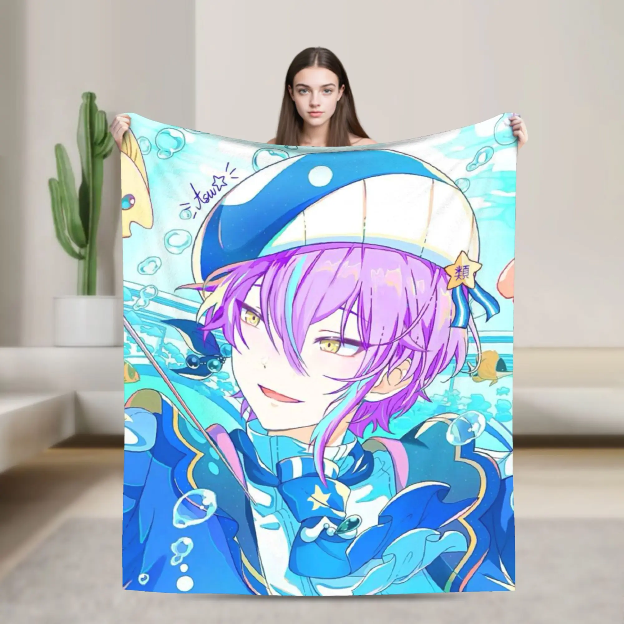 Rui Kamishiro Blanket Multiple Sizes Super Soft and Warm Wonderlands x Showtime Throw Blankets for Sofa Couch and Bed