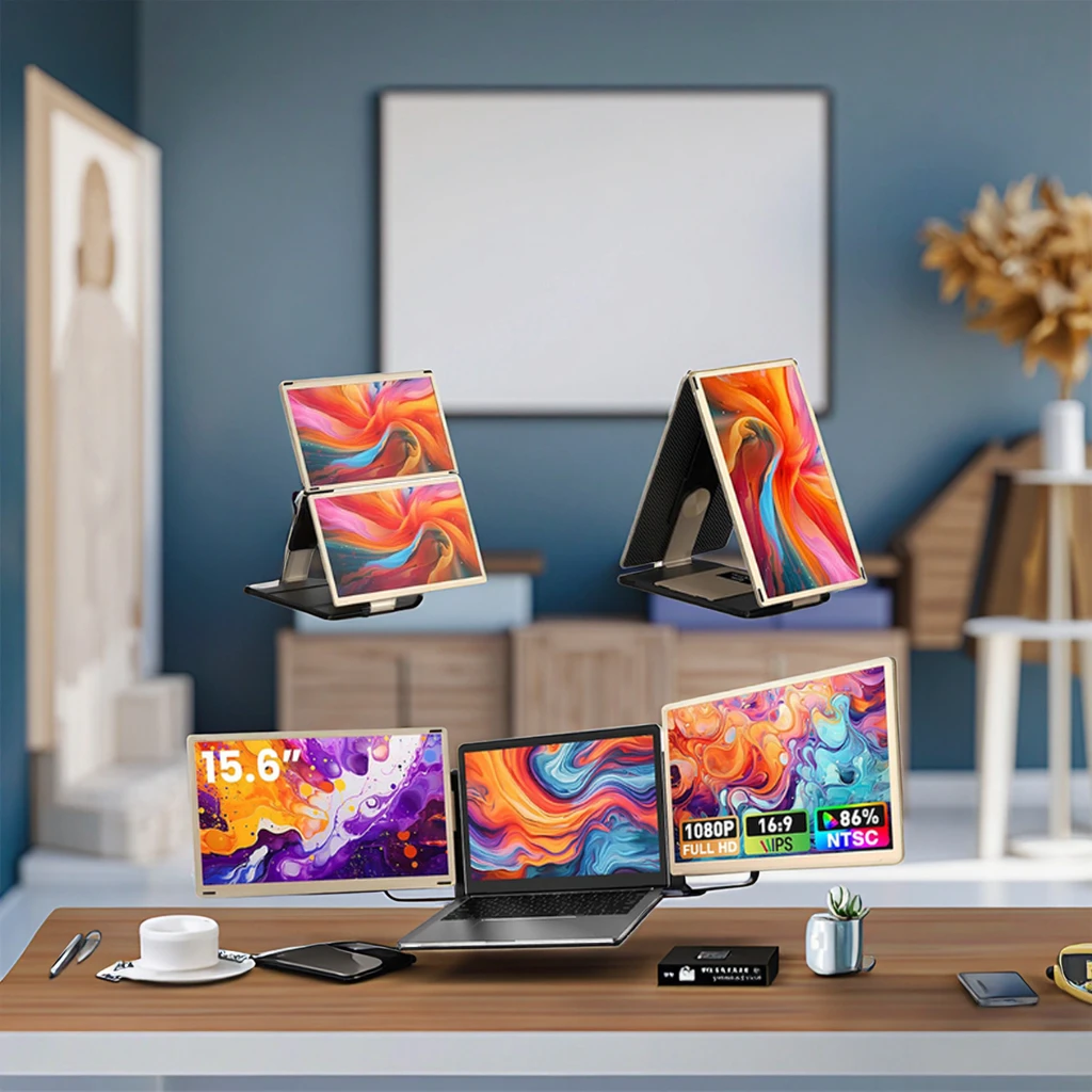 

Заводской OEM/ODM 13-17-дюймовый портативный ноутбук Легкое подключение Двойной ЖК-дисплей 1080P IPS-панель 15,6-дюймовый удлинитель для мониторов