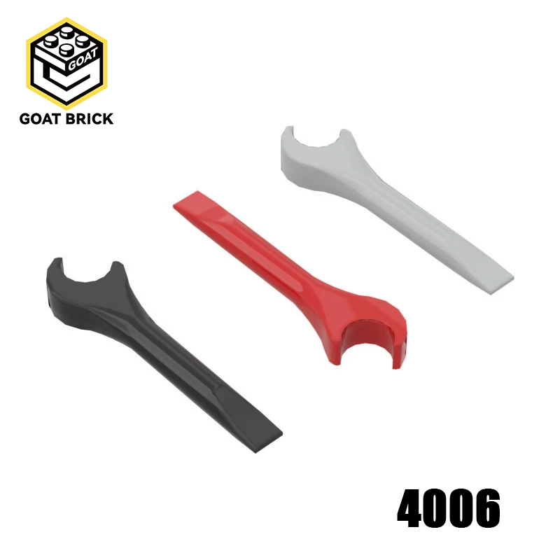 

10Pcs MOC 4006 88631 Utensil Tool Spanner Wrench Screwdriver Brick Parts Building Blocks Particle DIY Kids Toy Birthdays Gift