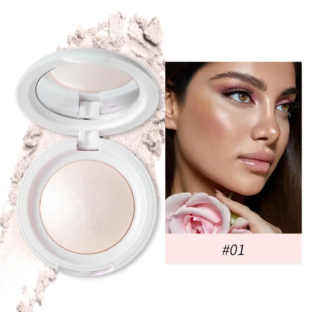 Luz de agua sedosa de alto brillo, bombilla pequeña sólida para contorno, brillo, maquillaje, cosméticos, polvo facial, resaltado suave D7Z5