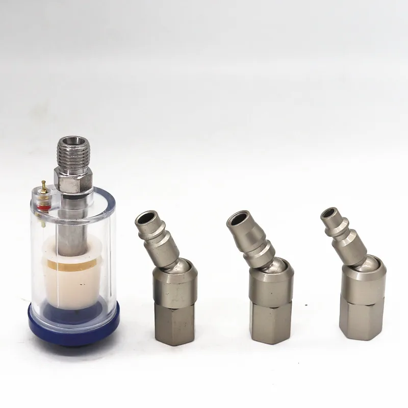 

360 degree rotary joint, 1/4 inch air compressor, oil-water separator, spray gun, oil-water separation filter, pneumatic tool