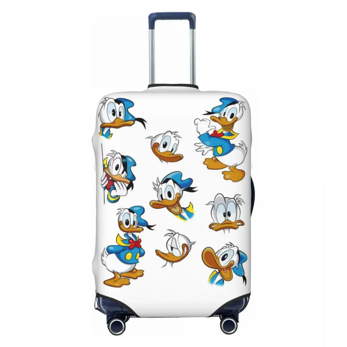

Custom Donalds Anime Ducks Cartoon Suitcase Cover Dust Proof Luggage Covers Protector for 18-32 inch