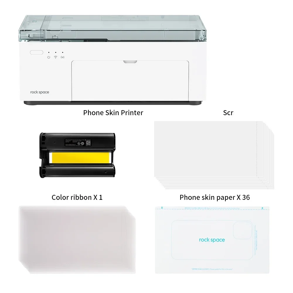 Rock space Photo sticker Printer  HD lamination Cell phone instant printing Anti fingerprint oxidation photo printer