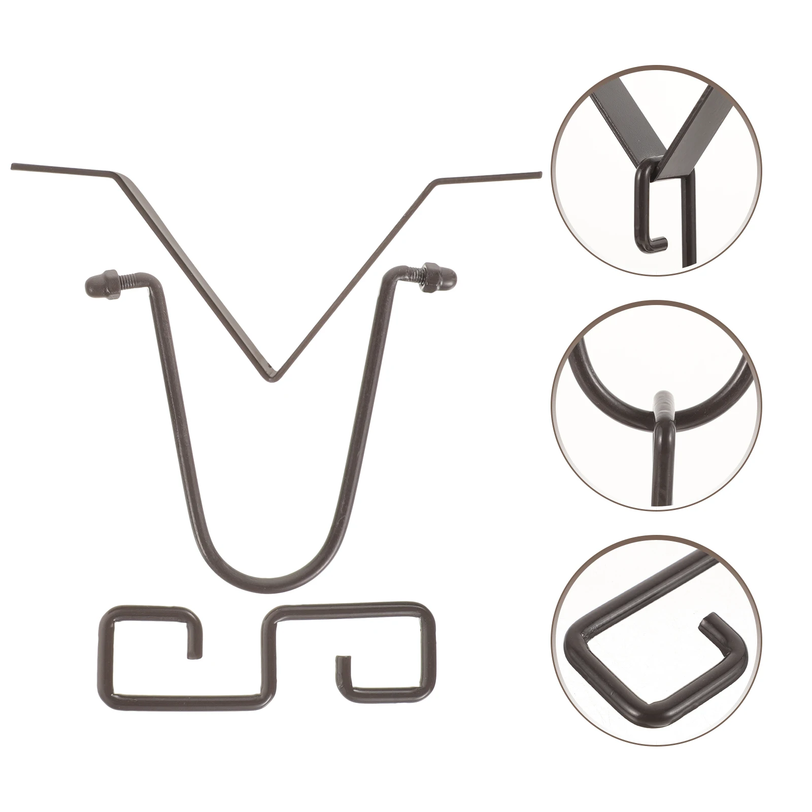 

Rain Chain Hook Set Black Hooks Adapters Gutter Clip for Iron Parts Accessories