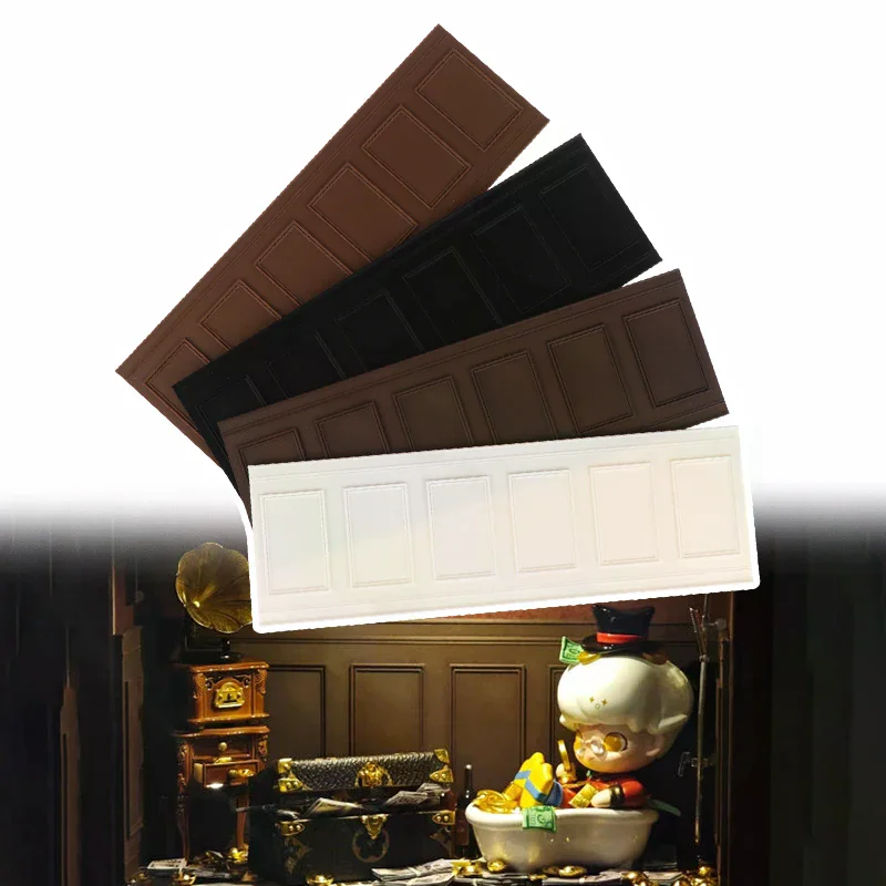 1 قطعة 1/12 دمية مربع جدار تنورة لوحة الحائط لنافذة المشهد الصغير عرض دور اللعب بيت الدمية الملحقات #5