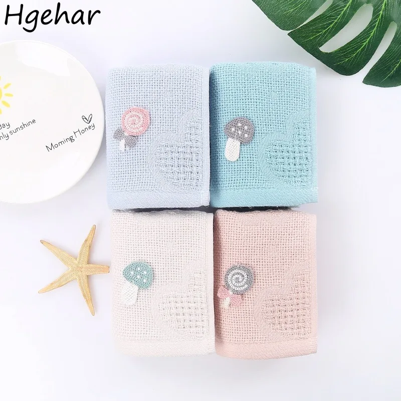 Pure Cotton Absorbent Square Face Wash Towel Korean Style Lovely Breathable Tender Skin-friendly Household Adults All-Purpose