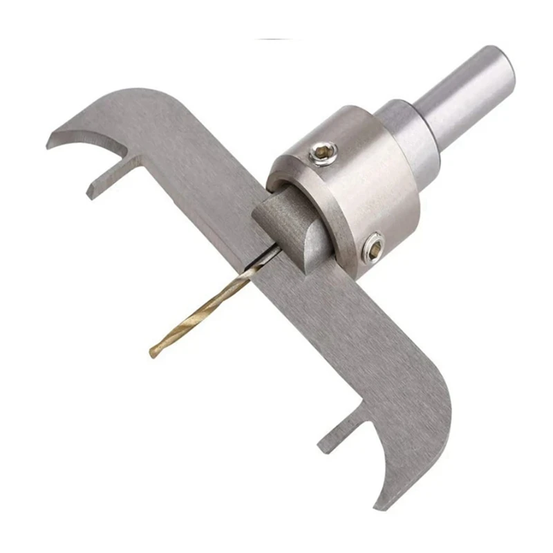 Milling Cutter Set Woodworking Bracelet Circular Blade DIY Wood Drilling Tool Silver Steel Is Suitable For CNC Machine Tools.