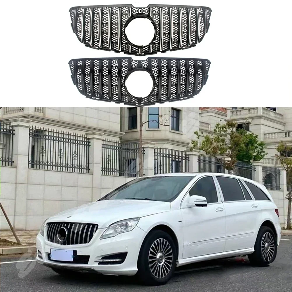 Front Racing Facelift Grills Upper Bumper Grill For Mercedez-Benz R-Class W251 R280 R320 R350 2011 2012 2013 2014 2015 2016 2017