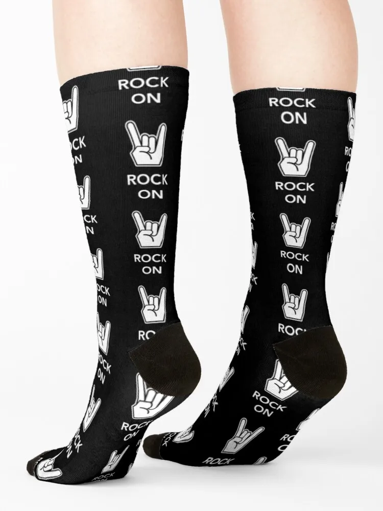 Rock On Hand Sign Sokken Rugby professionele hardloopjongen Kindersokken Dames