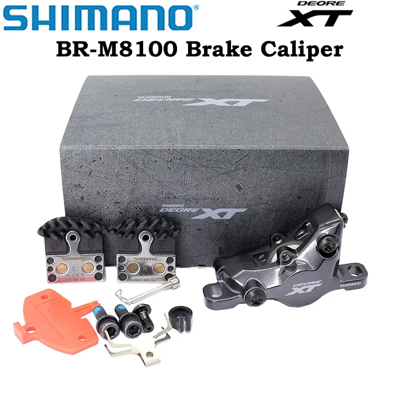 

Shimano XT BR M8100 BR-M8100 MTB Disc Brake Caliper with original box brake pads resin G05A or metal J04C
