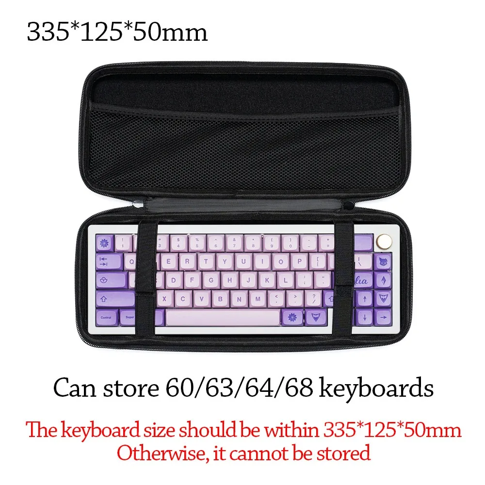 

Dustproof Mechanical Keyboard Case EVA Shockproof Carrying Case Hard Shell Water-Resistant Storage Bag