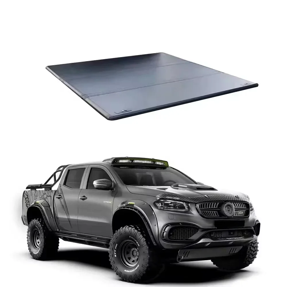 

Soft Roll Up Truck Bed Cover Folding Tonneau Cover For Mercedes X-Class 2019+ Double Cab 4x4