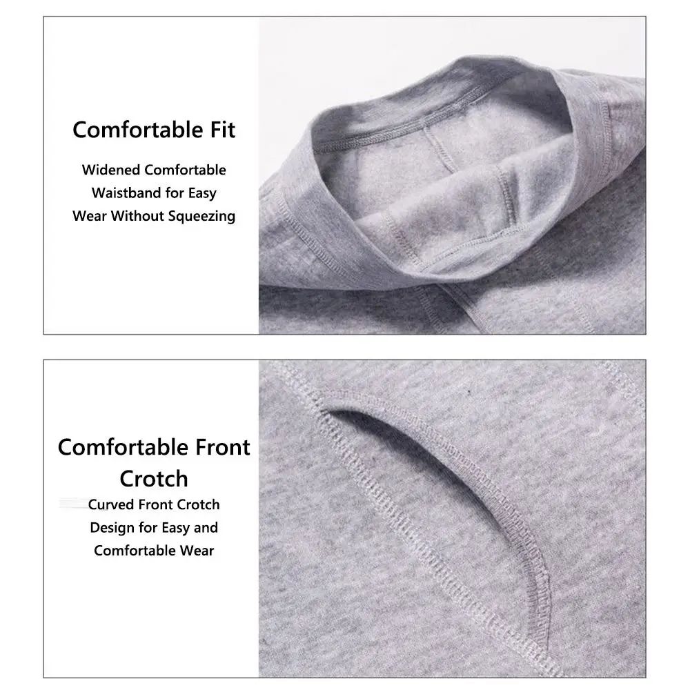 Fleece Lining Men's Thermal Underwear Set High Elasticity Cold Weather Warm Long Johns for Men Winter Men's Base Layer