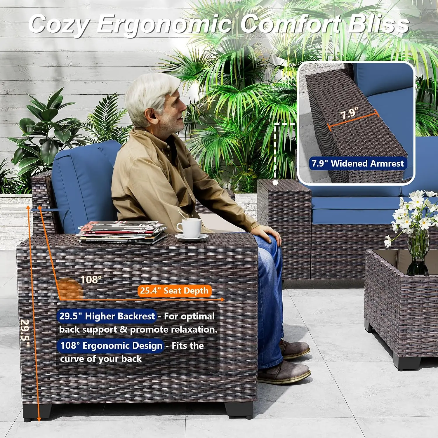 Conjunto de Sofá Seccional par - Outdoor Furniture Cushions reseña y precio