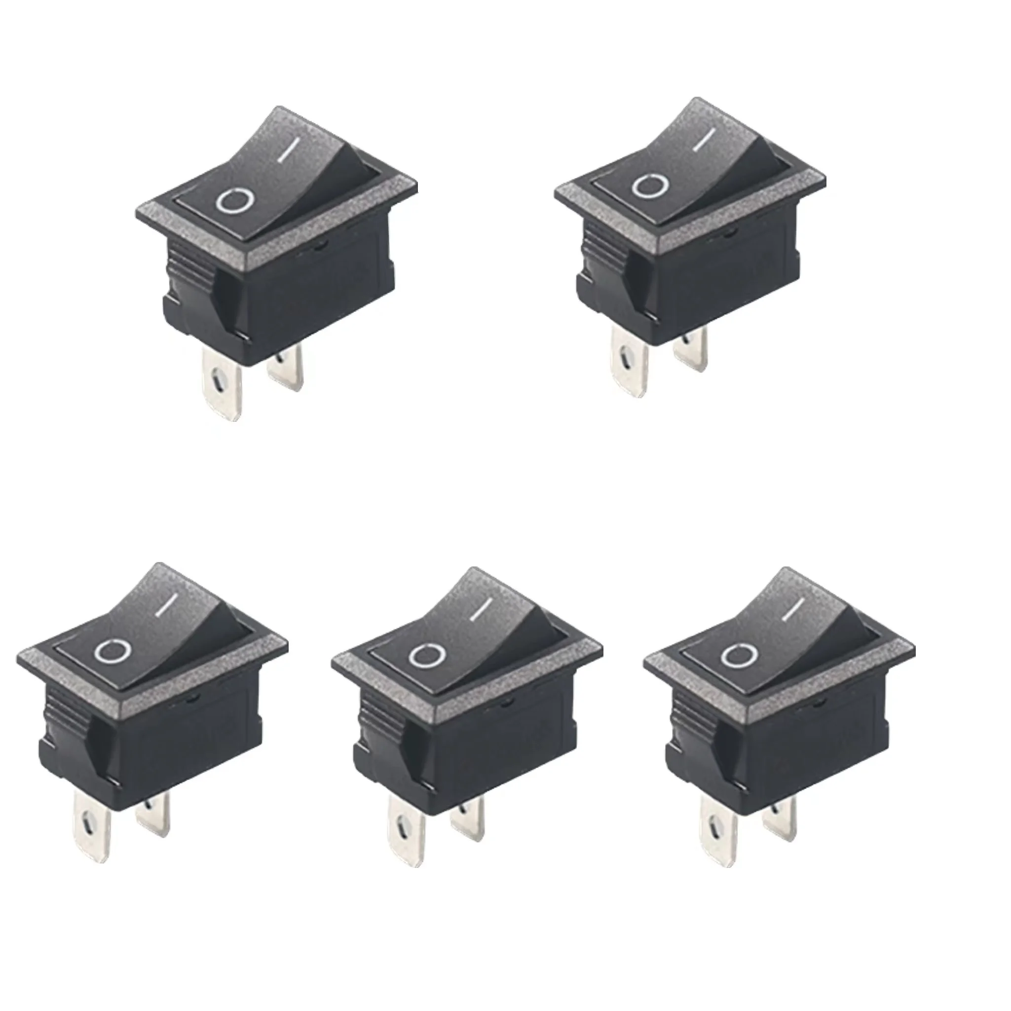 5/10pcs/lot KCD101 2 Pin 21x15mm Mini Push Button Switch SPST 6A 250V AC Snap-in On/Off Boat Rocker Switch 10A 250V Car Switch