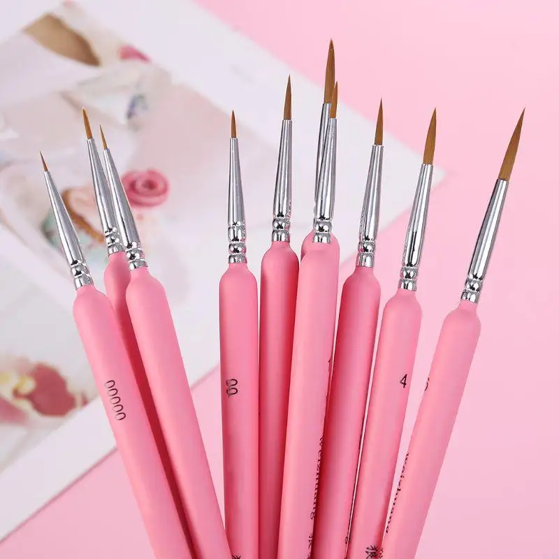 W91A 10PCS/Set Wolf Hair How Line Pen