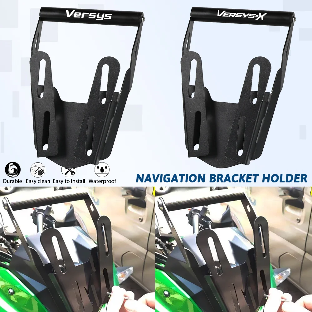 

For KAWASAKI VERSYS X300 Mobile Phone Navigation Bracket Support Holder VERSYS-X250 Versys 250 Versys300 Motorcycle Accessories