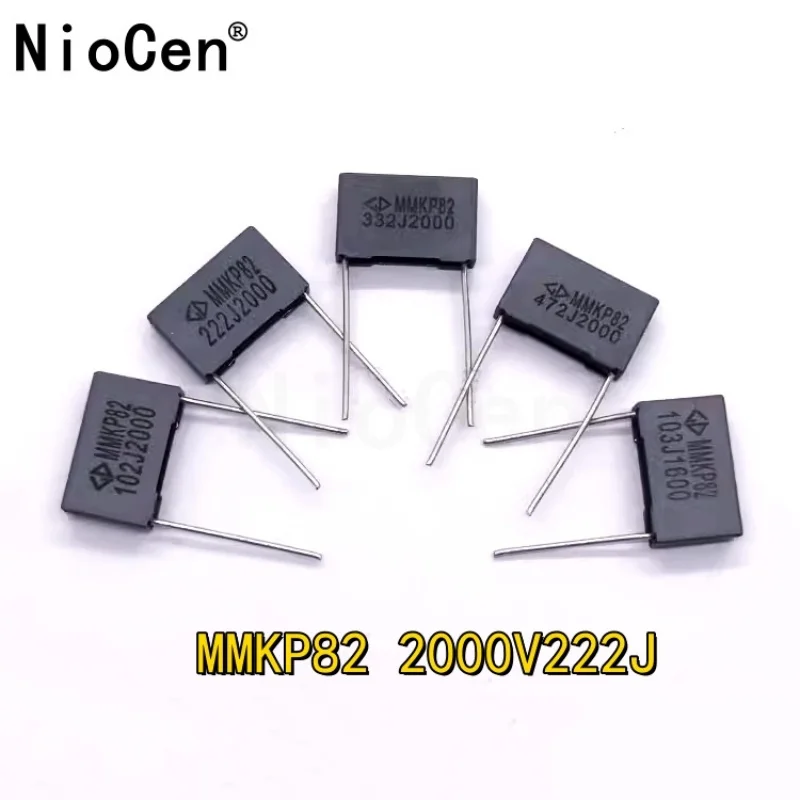Condensador de alto voltaje Farad MMKP82 2000V222J 2KV222 0,0022 uf, condensador de calibración, 1 piezas