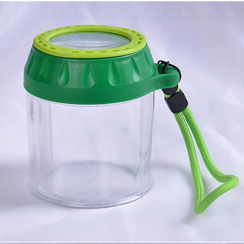 Kids Insect Observation Cup Collecting Bug Catchers Transparent Observation Bucket Telescopic Magnifying Insect Bucket