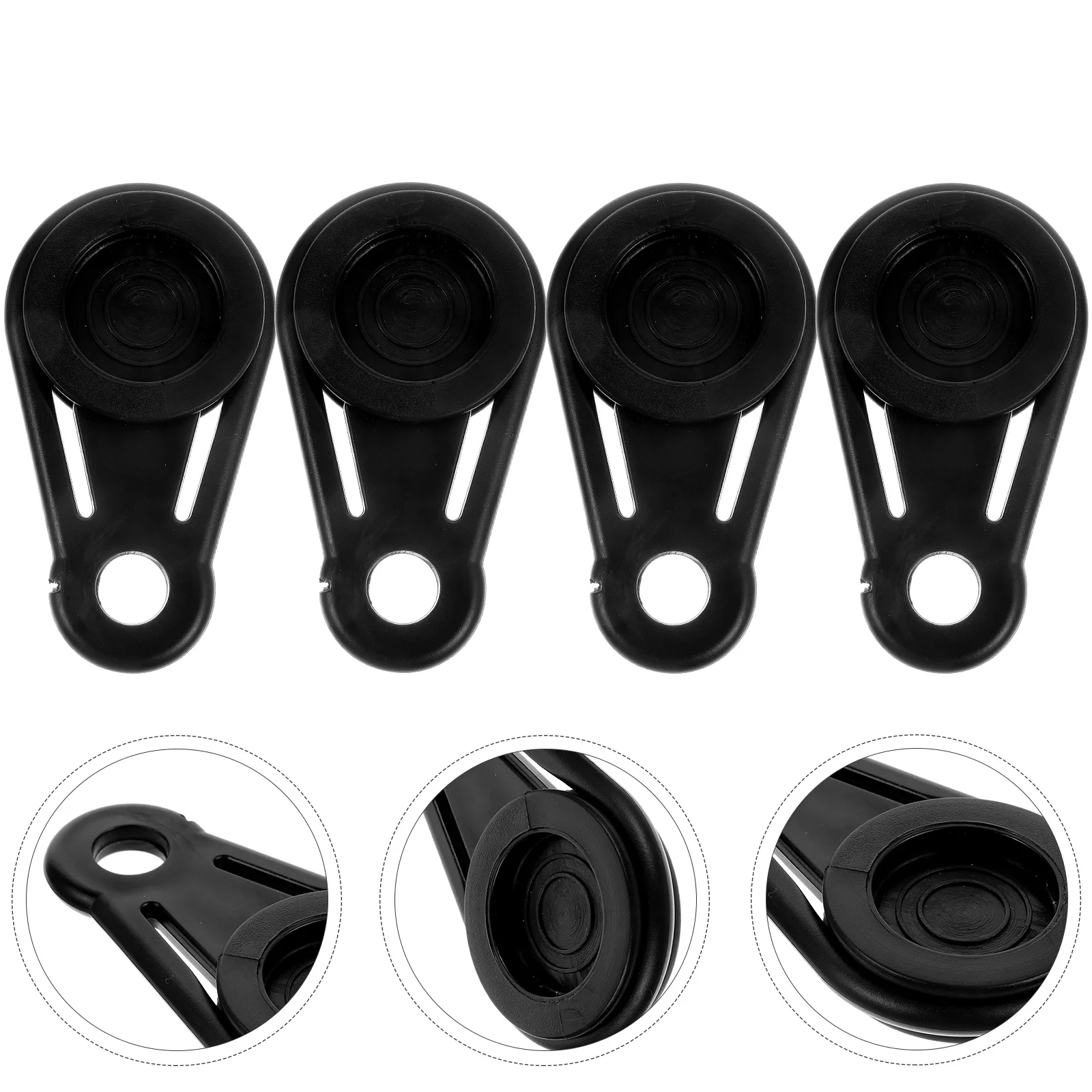

10pcs Tent Anchors Disc Buckle Camping Clamp Heavy Duty Tarp Clips Weatherproof Tear Resistant Outdoor Stable Safe