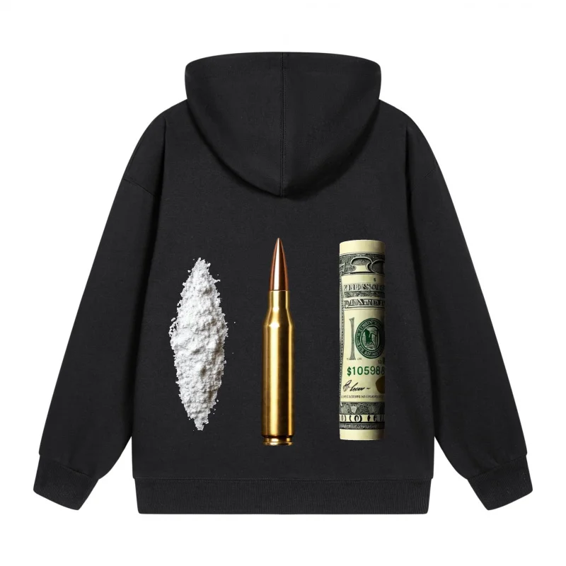 남성용 집업 후드티 블랙 후드티에 추상 디자인 2025 새로운 스타일 캐주얼 커플 스타일 커플 스타일