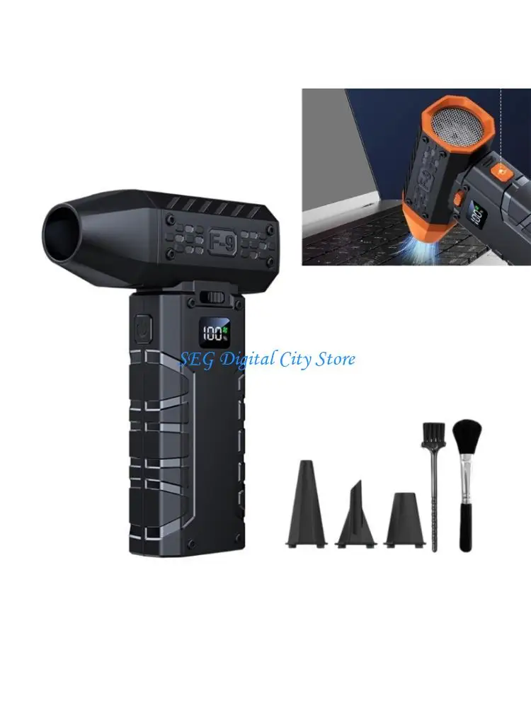 

U75B Аккумуляторный вентилятор, 130000 об/мин, воздушный пылесос со сменными насадками, легкий пылеочиститель для наружного в