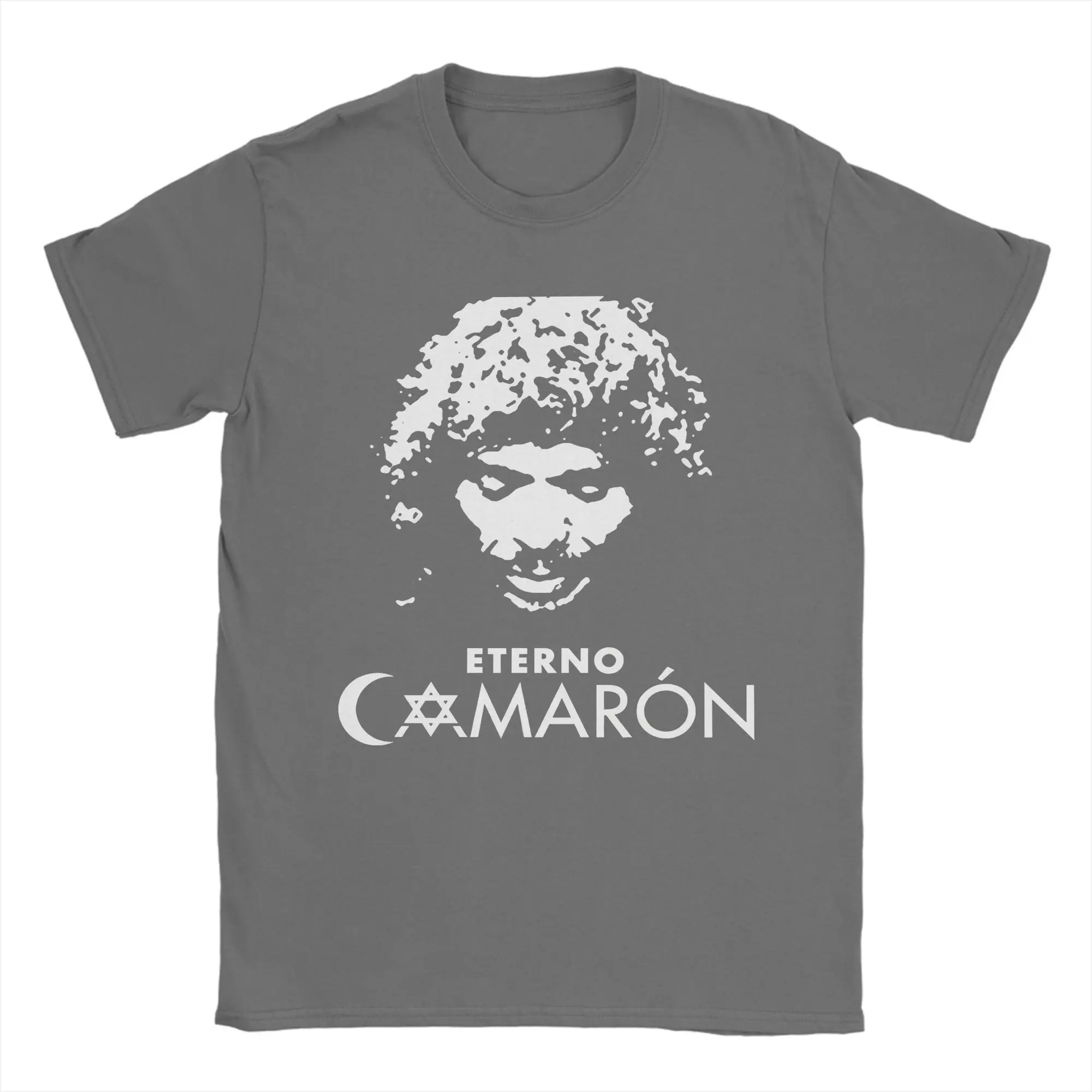Camarons De La Isla الفلامنكو المغني تي شيرت للرجال تي شيرتات قطن س الرقبة جزيرة الروبيان تي شيرت الملابس الجرافيك المطبوعة