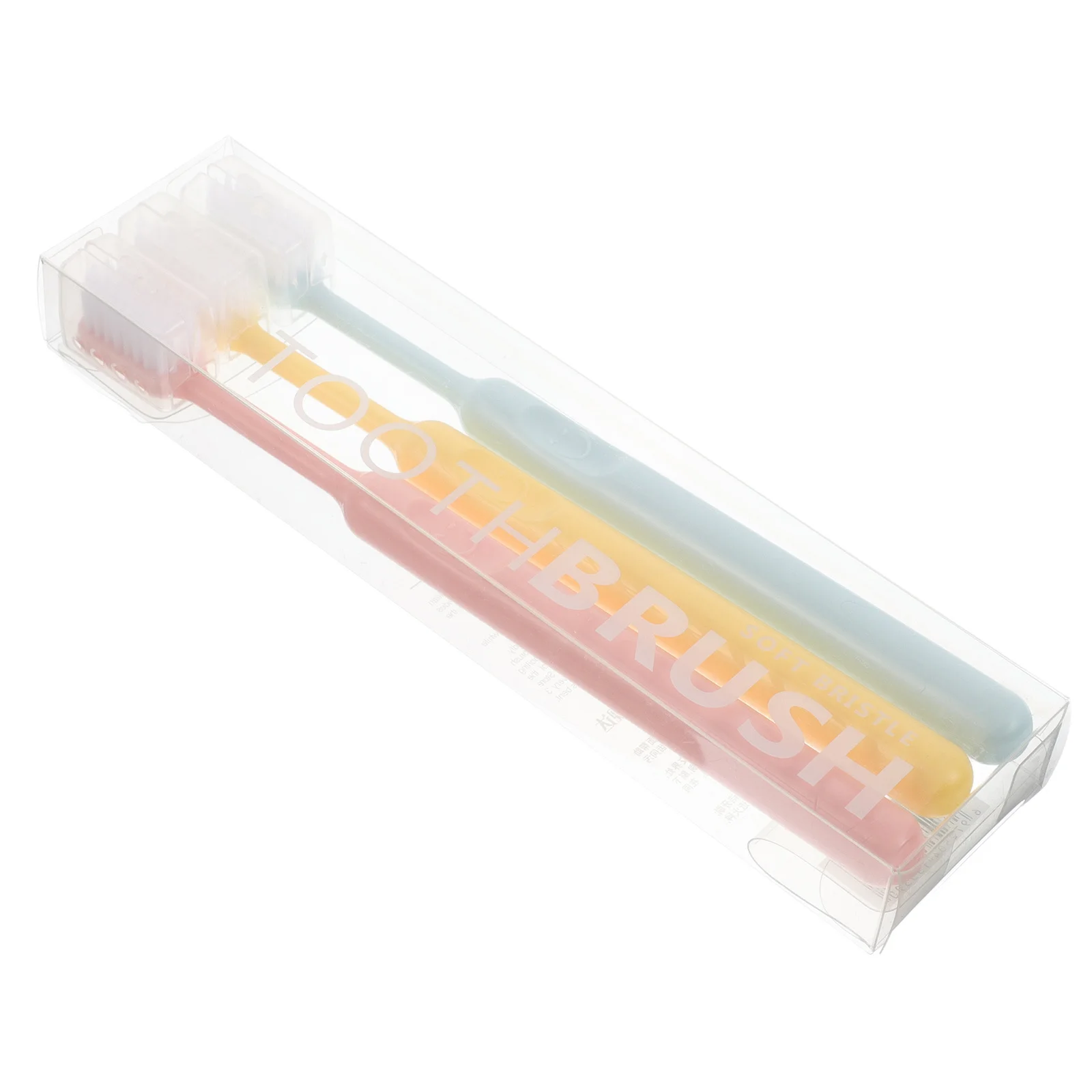 

3Pcs Soft Toothbrush Set for Adults Extra Soft Bristles Comfortable Brushing Experience Household and Travel Oral