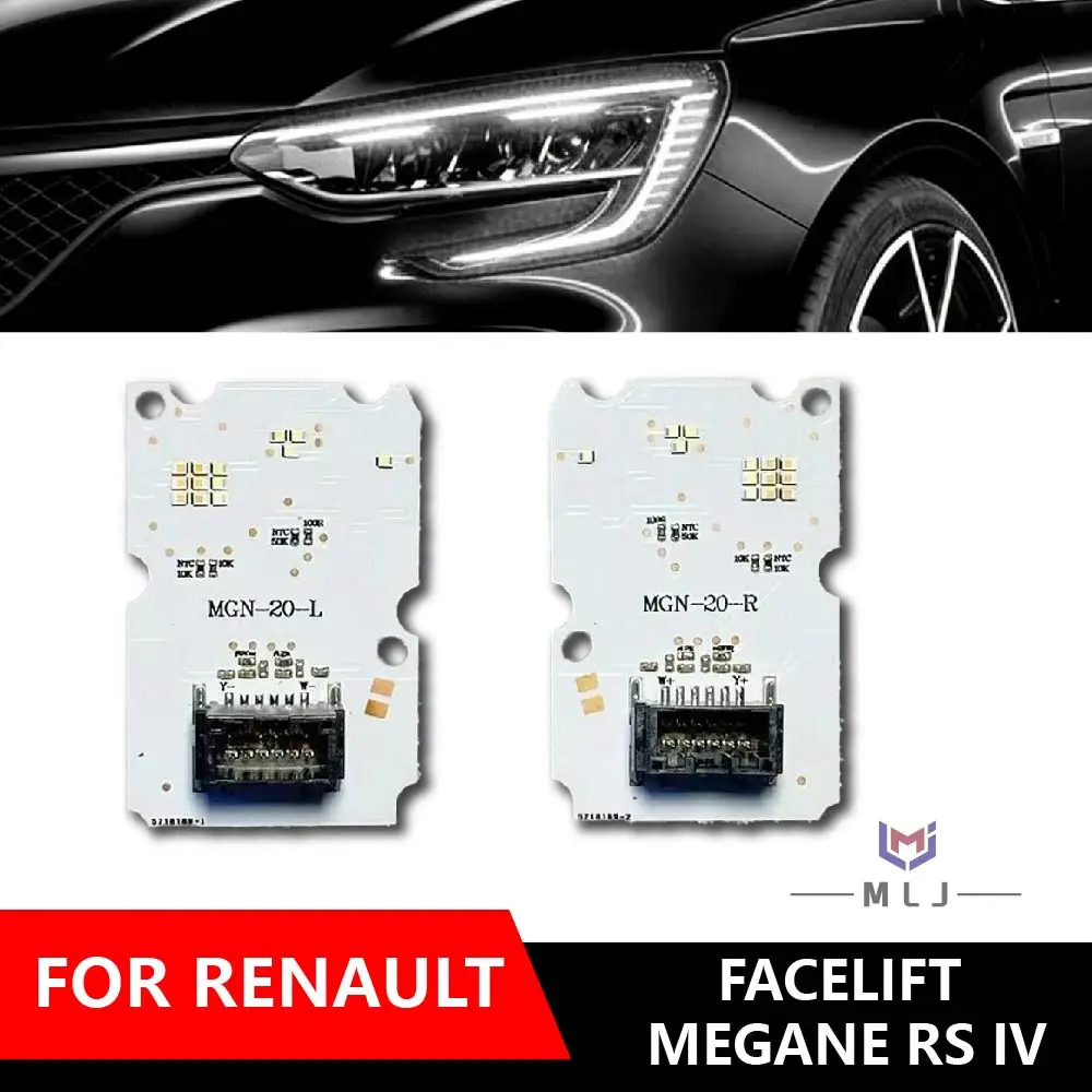 New For Facelift Renault Megane RS IV White LED Daytime Running Light Board DRL Control Module  Headlight OEM Replacement Parts