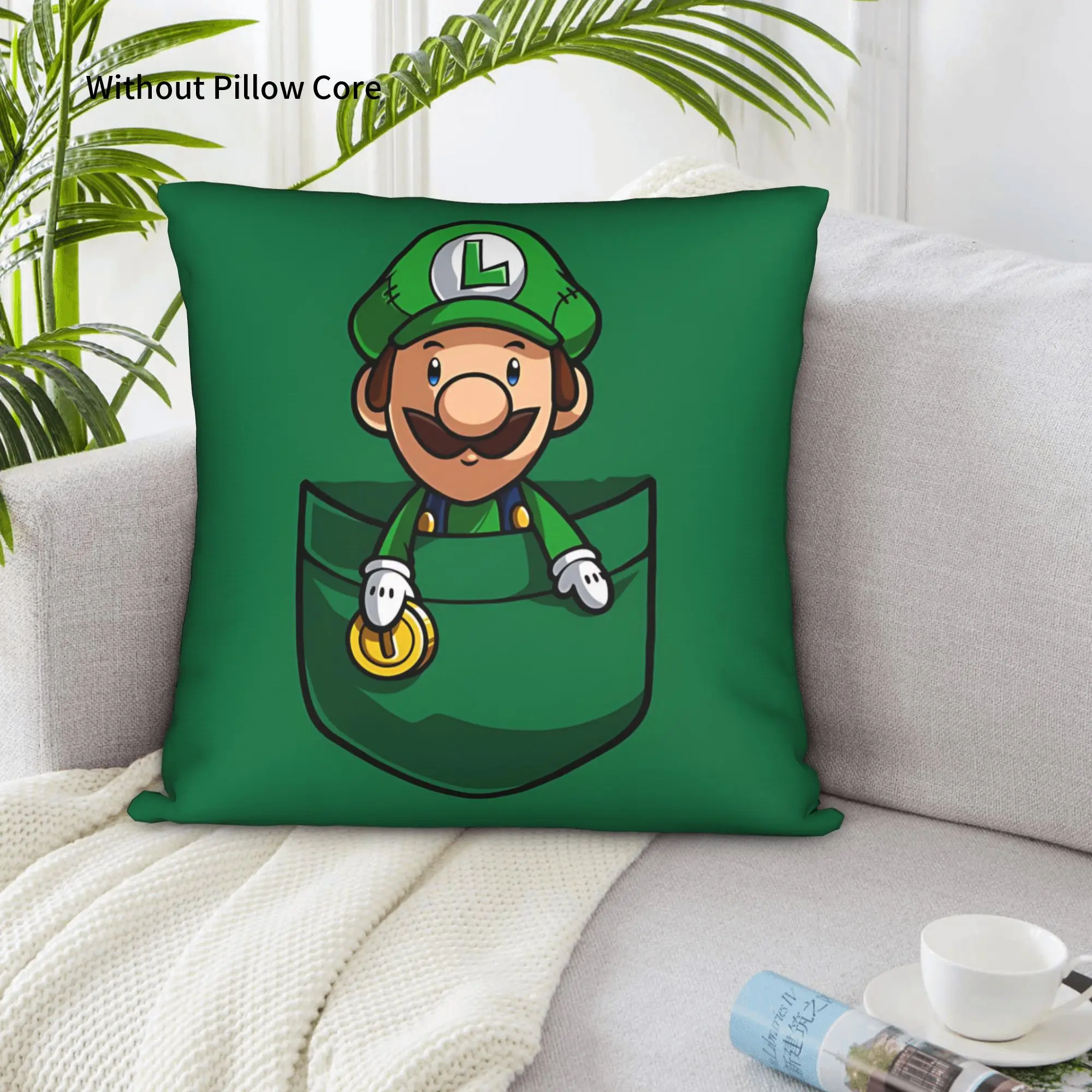 1PC Cartoon Super Mario Pillow Case Home Decor Items Double-Sided Printing  Sofa Cushion Bedroom Bedside Pillow