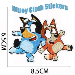 Moose Bluey friends  Cartoon Puppy Embroidery Cloth Patch Cartoon Creative Patch Patch Sewing Decoration Embroiderys Ironings