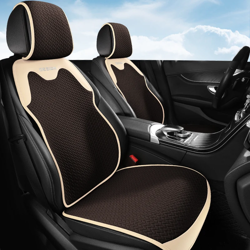 

Universal Car Seat Cover Four Season Auto Flax Breathable Seat Covers for Car Seats Cover Protection Cars Accessories