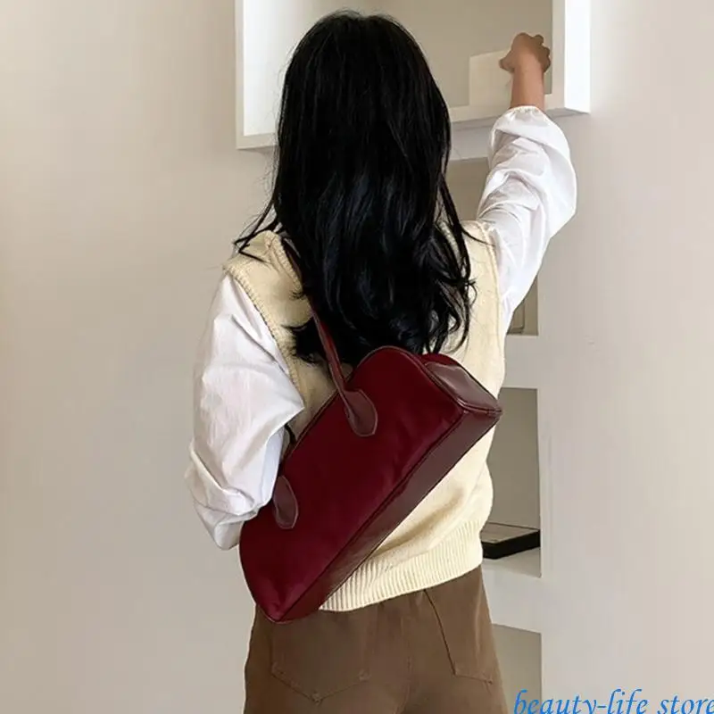 

Fashionable Nylon Handbag Unique Shoulder Bag Pillow Armpit Bag for Women 517D