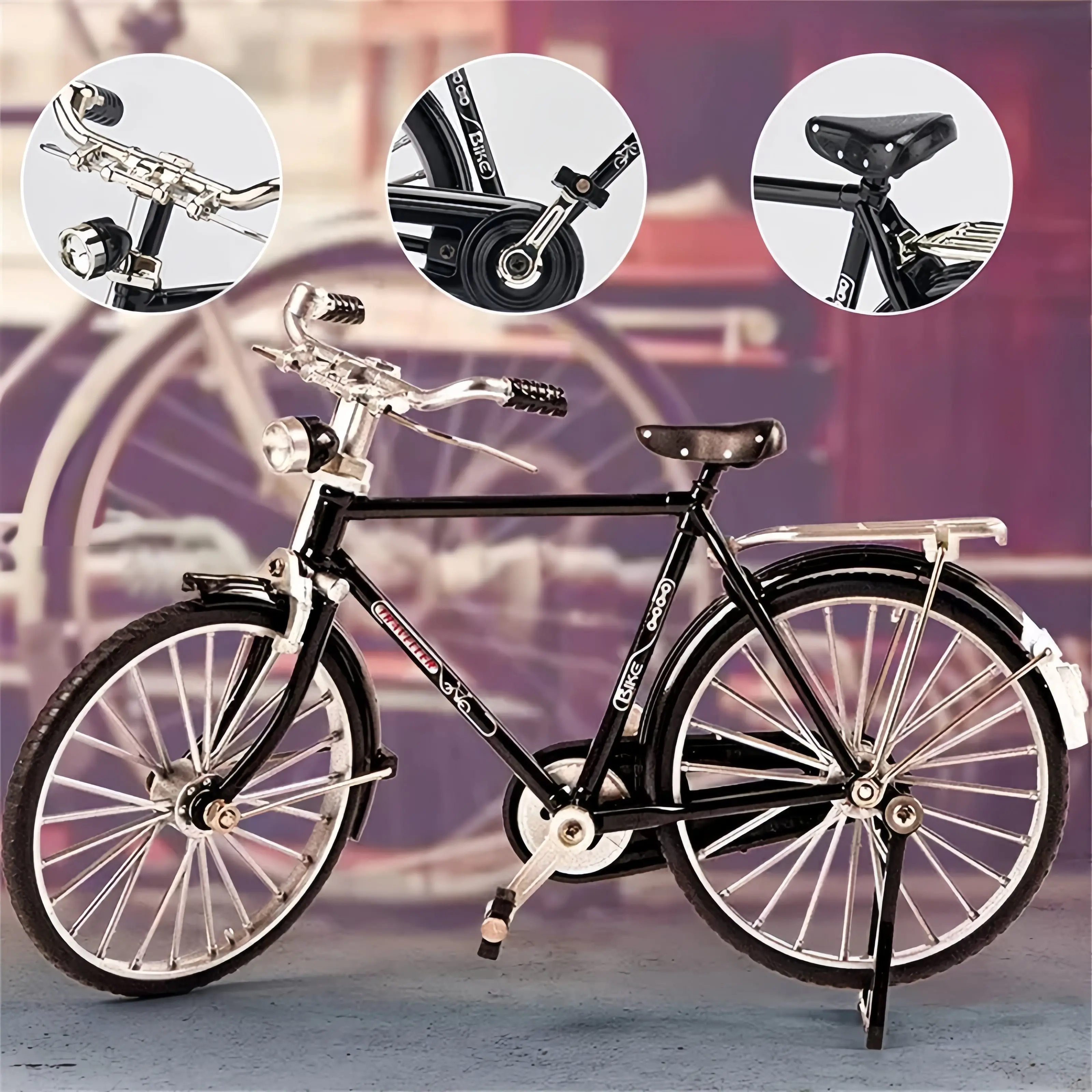 DIY Vintage 28 Bike Model Kit - Assemble Your Own Brain And Muscle Exercise Children's Toy