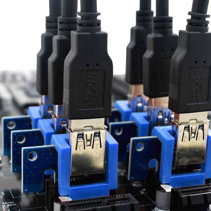 6 шт., вертикальный фиксатор Pcie, фиксатор PCIE 1X для майнинга