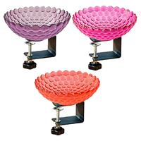Deck Mounted Bird Bath Balcony Railing Birdbath for Backyard Outdoor Railing