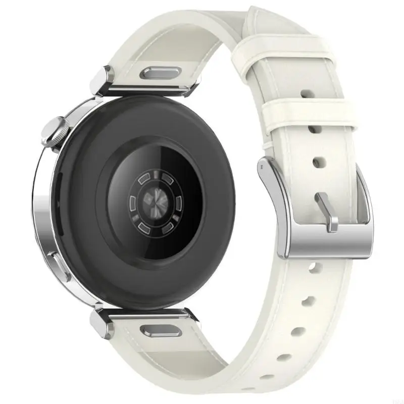 T5EA Universal 18mm Leather Watch Band Pu Leather Watch Band Most Smartwatch Fixing سريعًا لمشاهدة GT5