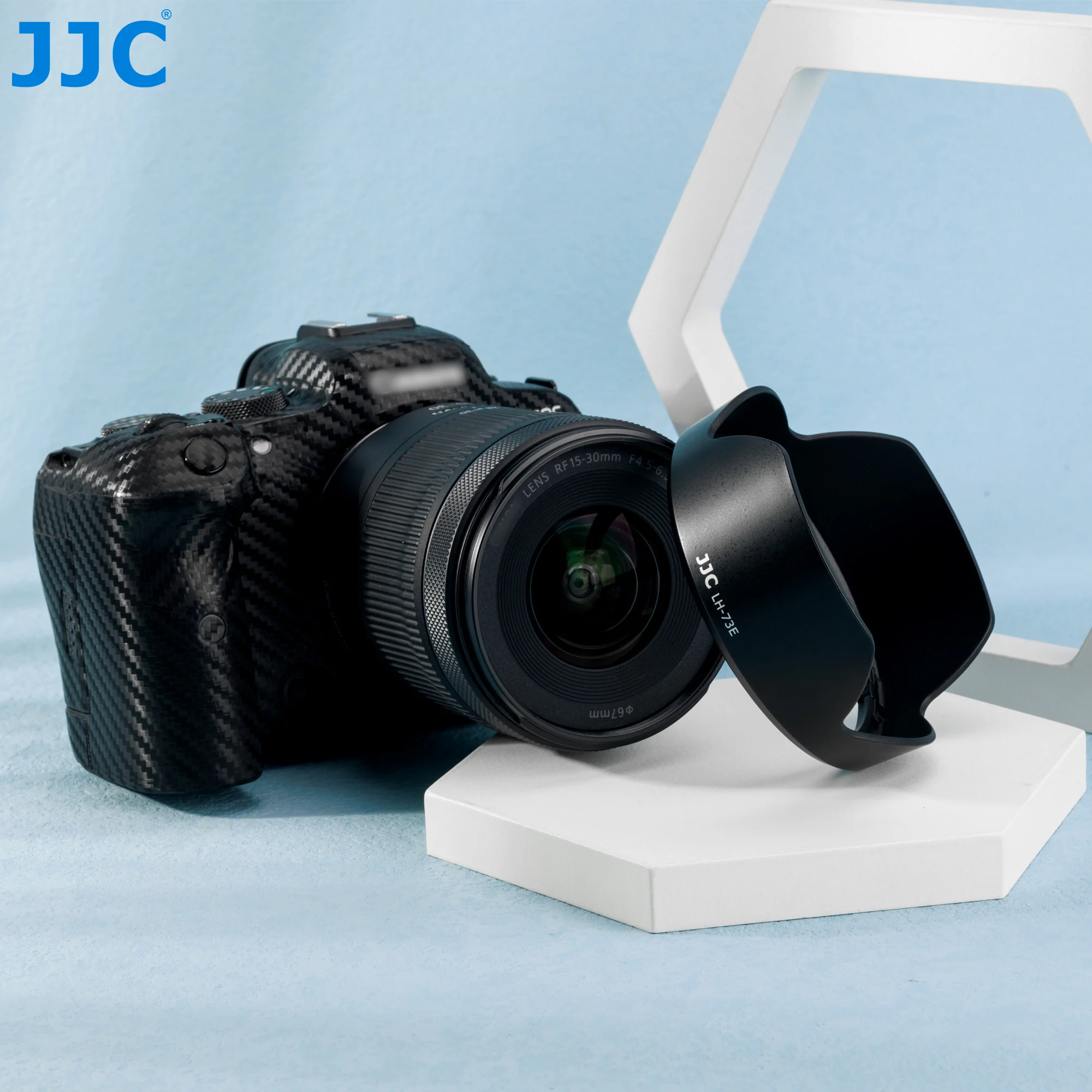 JJC LH-73E Lens Hood Cho Canon RF 15-30Mm F4.5-6.3 Là STM Ống Kính Thay Thế Cho Canon EW-73E Lens Hood mờ Bảo Vệ Ống Kính
