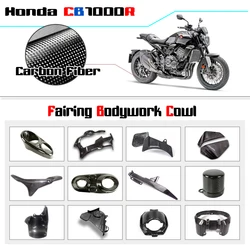 100% Real Carbon fiber For HONDA CB1000R 2020-2023 2022 Motorcycle Side Fairing Front Nose Panel Fender Cover Cowling Protector
