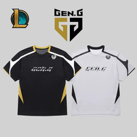 League Of Legends Esports Team Gen.G 2025 New Jerseys LOL Game Training Uniforms Men's and Women's Customized T-Shirts for Fans