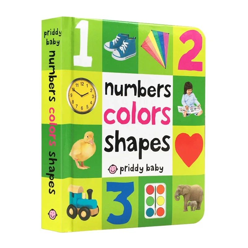 

Numbers Colors Shapes 100 words,Baby Children's books aged 1 2 3, English picture book