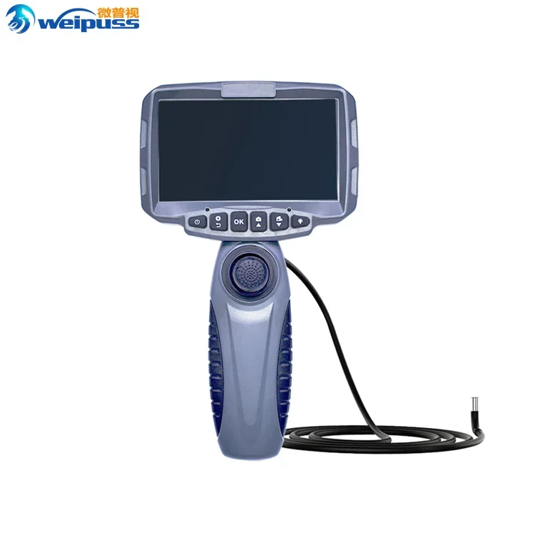 Portable 360 Degree Borescope 6mm Lens Monitor Mechanical Sewer Inspection Camera Articulation Industrial Endoscope
